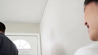 Extra small asian babysitter destroyed by horny old Pops