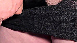 Rubbing Clitoris with a Fat Black Penis - Brings Her to an Explosive Orgasm