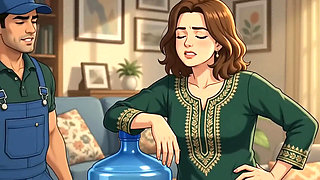 Pani Wale Ne Madam Ki Kamar Dabate Dabate Chut Bhar Di - Full Hardcore ( AI generated )