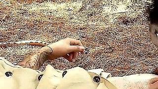 African ebony teen Bianka fucked in the forest by hunter