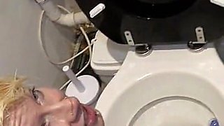 Submissive Slut Toilet Roll Holder and Toilet Licker