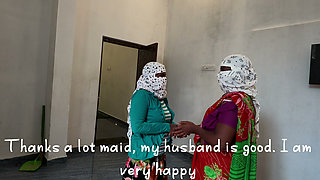 Funny wife lucky husband happy maid
