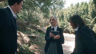 Lexi Lore & Parker Ambrose go wild with Axel Haze in a threesome blowjob fest