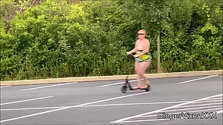 Flashing Scooter Exhibitionist