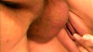 Blonde Hottie Fingers Her Clit While Straddling Dude's Thick Cock