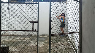 The girlfriend is seducing him to take him to the hotel. Amateur video