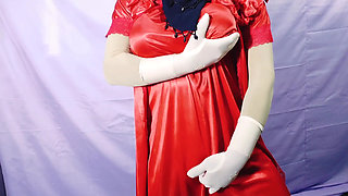 Beautiful village woman with a stranger