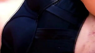 Big tits teen Milya secretly fucked by step dad outdoor