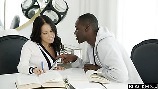 Blacked.Com featuring Mandingo and Megan Rain's cum in mouth scene