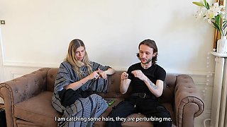 Experience raw French passion in a couple's intense intimate clash