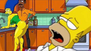Marge Loves to Fuck Everyone But Homer! - 2D Cartoon Simpsons