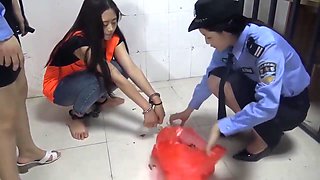 Chinese Prison Girl in Inescapable Metal Bondage