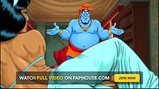 Princess Jasmine, Aladdin's Cuckolded Wife. Cartoon Parody
