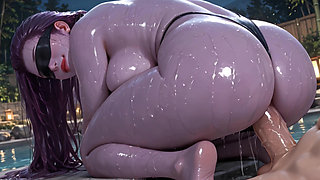 Japanese Bath House Fantasy - Wet, Oiled & Blindfolded