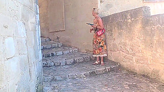 Amateur Blonde Mature Wife Enjoys Sex After Walk