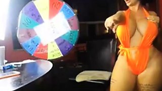 Big-Booty Amateur BBW with Huge Tits on Webcam