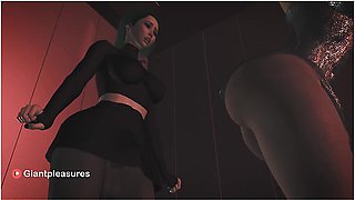 Car Toon - Succubus Stuck In Elevator Grows And Becomes