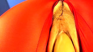 Linablackly - Red Zentai Makes Lina a Horny Slut