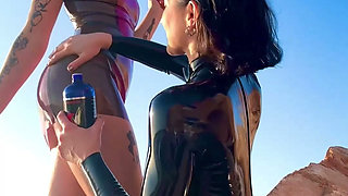Latex Shining on the Beach