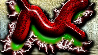 Big boobed MILF fingering her pussy in nature