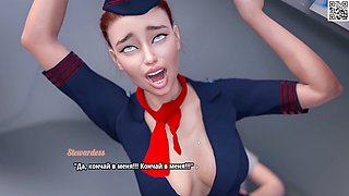 Steamy mummy wank in an adult visual novel with big boobs and sex toys