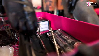 Trio aggressive latex princesses destroy tattooed sub with deep sounding & urethral masturbating