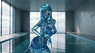 Aqua Jelly Drips Faster - ASMR Pool Fantasy