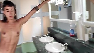 Dani Marco In Public Bathroom Sex At The Campsite Real, Raw & Risky