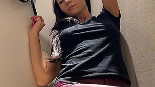 Try on Leggings and Pants, Boobs Tease, Pussy Flashing