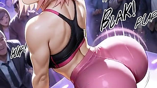 Compilation of Babes Shaking Their Bubble Butts in Close-up! Anime Hentai Waifu Animated