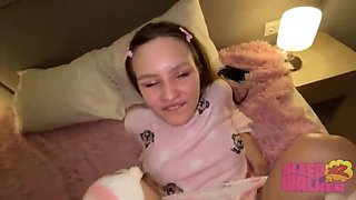 Step Daughter Has a Cum-Filled Orgasm on My Monster Cock