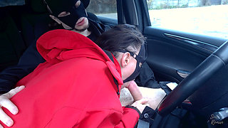 Roman gets a deep blowjob from Sinea in the car! (Exclusive Oral Day Preview)