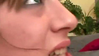 Tattooed teen Kenna sucks and fucks for hot cum