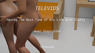 Having the Best Time of His Life with Slutty Anal Stepsis