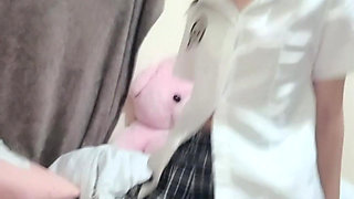 Can't Wait! Stepsister Drops Her Bags and Demands Sex After School