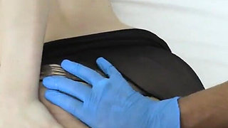 Dirty brunette likes to suck and fuck doctors cock