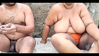 Nudist Beach, I'm Showing Myself off to Everyone