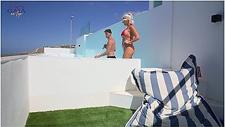 Milf Ass-fucked By Husband And Pool Guy! 3some Dp & Pissing - Gaia On Top
