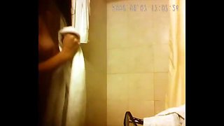 Before and after shower