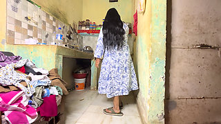 After Wife Said No to Sex, Husband Pounds Saas in the Kitchen Taboo Hard Fuck!