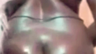 Desi Tamil Wife Renu Oiled Big Black Ass Massage by Landlord & Red Bikini Tease! Indianhotwifex