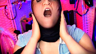 Skinny pierced amateur redhead rough fucking huge toys