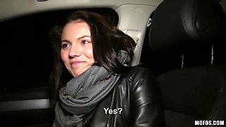 Hot Euro Chick With Big Tits 1 - Vanessa Decker Pov Car Blowjob