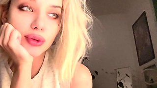 Blonde teen Sierras first erotic masturbation video