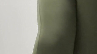 Desperate for Pee Pissing My Pants in Nylon Leggings