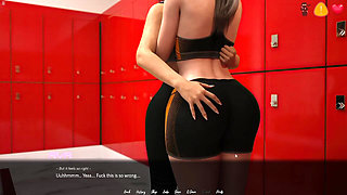 Ava and Gail Having Fun Gym Locker Room