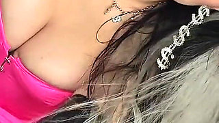 Handjob in Different Latex Gloves and Lipjob From a Sexy Bimbo