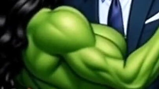 She-hulk Slut: Not a Day Without Fucking. Big Compilation Cartoon