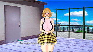 He fucks this girlfriend on the roof of the college
