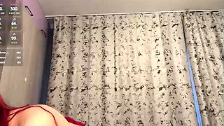 Amateur cougar MILF with small boobs is jerking cock